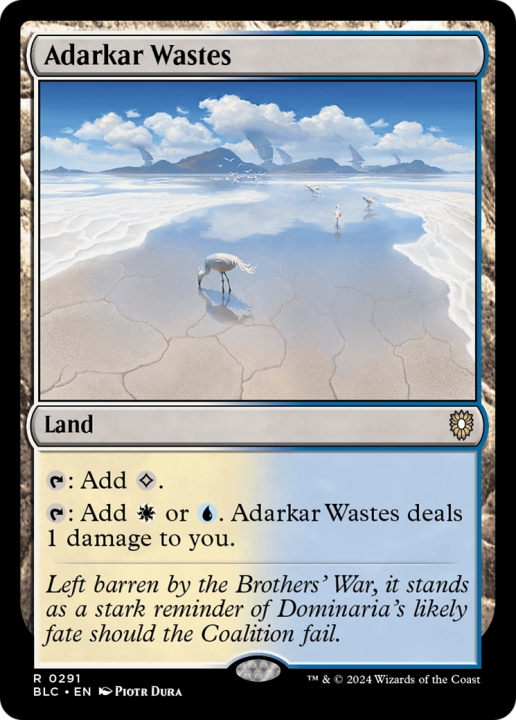 Adarkar Wastes in the group Magic the Gathering / Sets / Bloomburrow Commander at Proxyprinters.com (97117)