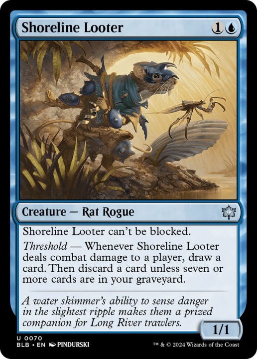 Shoreline Looter in the group Magic the Gathering / Sets / Bloomburrow at Proxyprinters.com (97121)