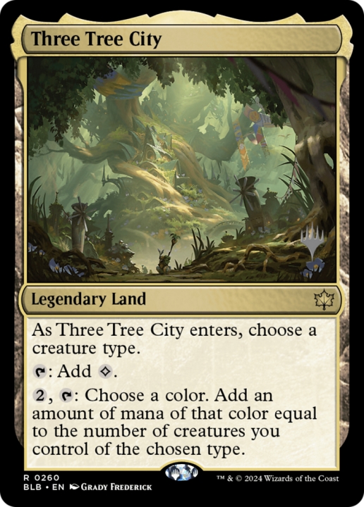 Three Tree City in the group Magic the Gathering / Sets / Bloomburrow Promos at Proxyprinters.com (97124)