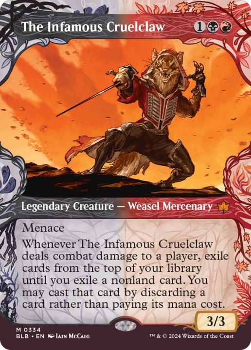 The Infamous Cruelclaw in the group Magic the Gathering / Sets / Bloomburrow at Proxyprinters.com (97127)