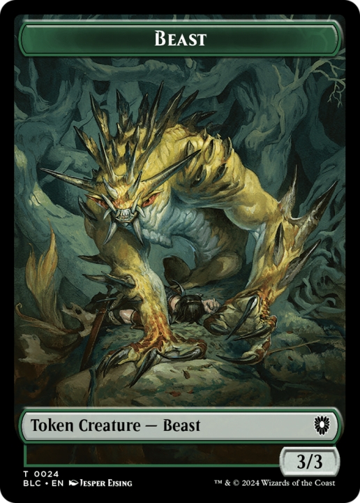 Beast in the group Magic the Gathering / Sets / Bloomburrow Commander Tokens at Proxyprinters.com (97132)