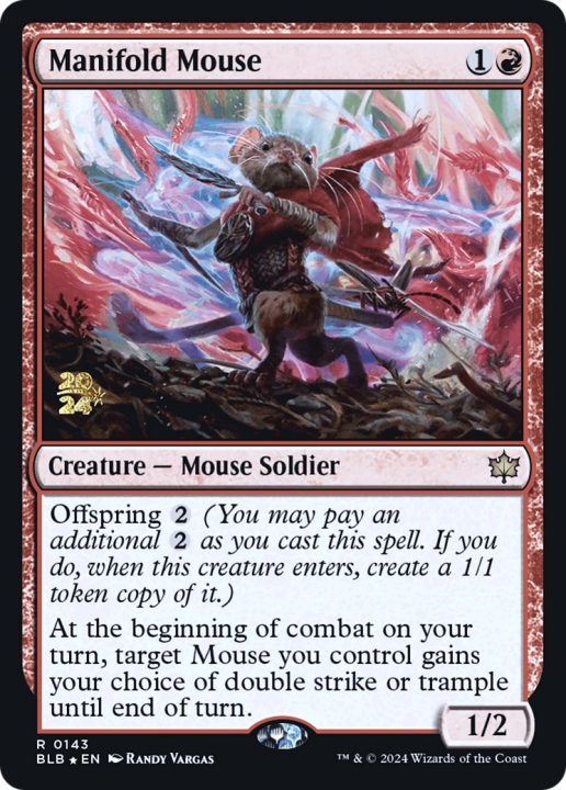 Manifold Mouse in the group Magic the Gathering / Sets / Bloomburrow Promos at Proxyprinters.com (97133)