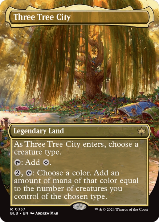 Three Tree City in the group Magic the Gathering / Sets / Bloomburrow at Proxyprinters.com (97134)