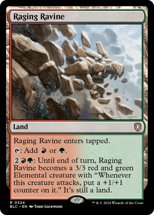 Raging Ravine in the group Magic the Gathering / Sets / Bloomburrow Commander at Proxyprinters.com (97138)