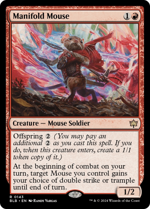 Manifold Mouse in the group Magic the Gathering / Sets / Bloomburrow at Proxyprinters.com (97144)