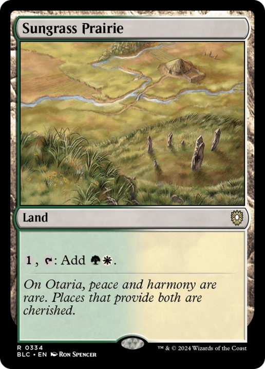 Sungrass Prairie in the group Magic the Gathering / Sets / Bloomburrow Commander at Proxyprinters.com (97147)