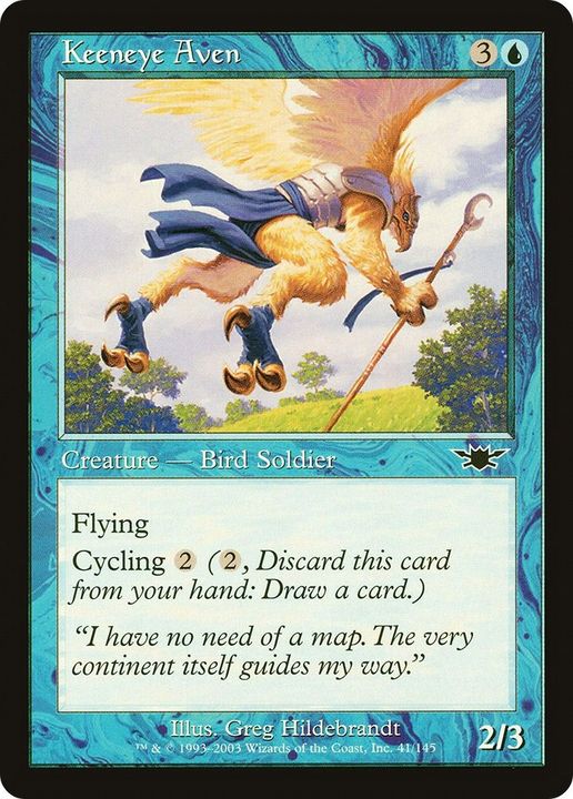 Keeneye Aven in the group Magic the Gathering / Types / Colors / Blue at Proxyprinters.com (9716)