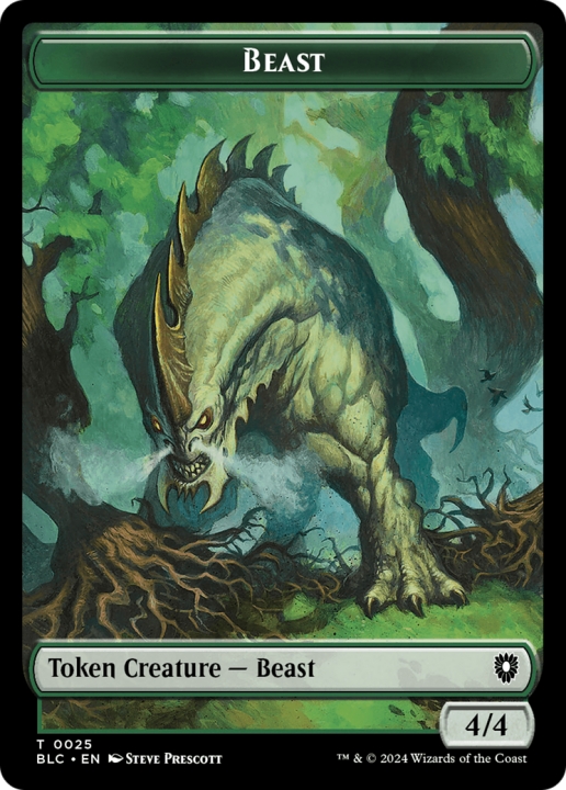 Beast in the group Magic the Gathering / Sets / Bloomburrow Commander Tokens at Proxyprinters.com (97162)