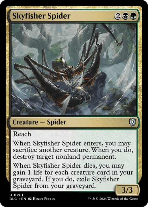 Skyfisher Spider in the group Magic the Gathering / Sets / Bloomburrow Commander at Proxyprinters.com (97177)