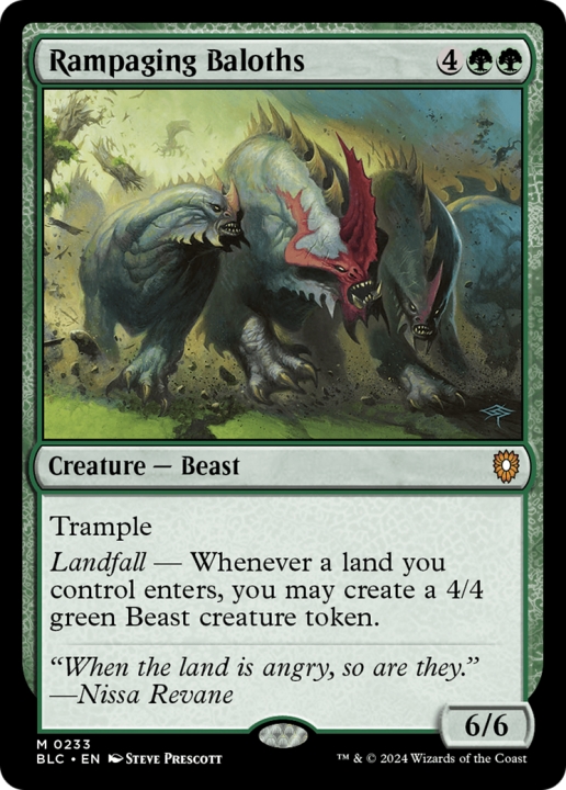 Rampaging Baloths in the group Magic the Gathering / Types / Colors / Green at Proxyprinters.com (97205)