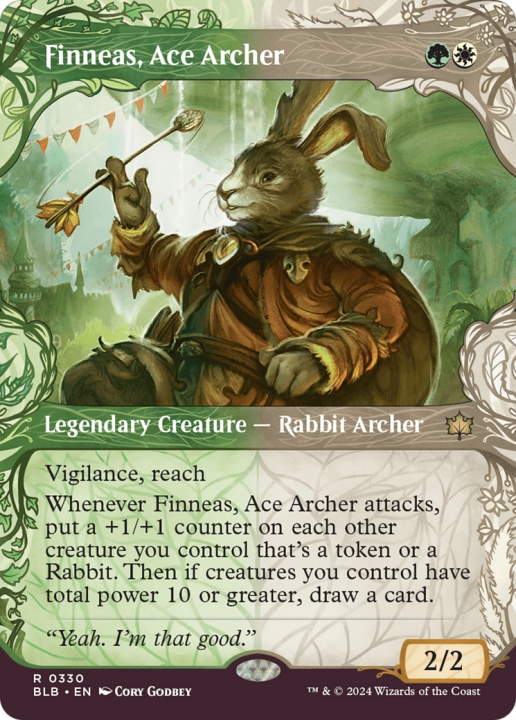 Finneas, Ace Archer in the group Magic the Gathering / Sets / Bloomburrow at Proxyprinters.com (97206)