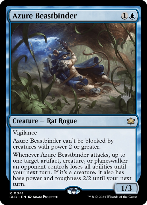 Azure Beastbinder in the group Magic the Gathering / Sets / Bloomburrow Promos at Proxyprinters.com (97216)