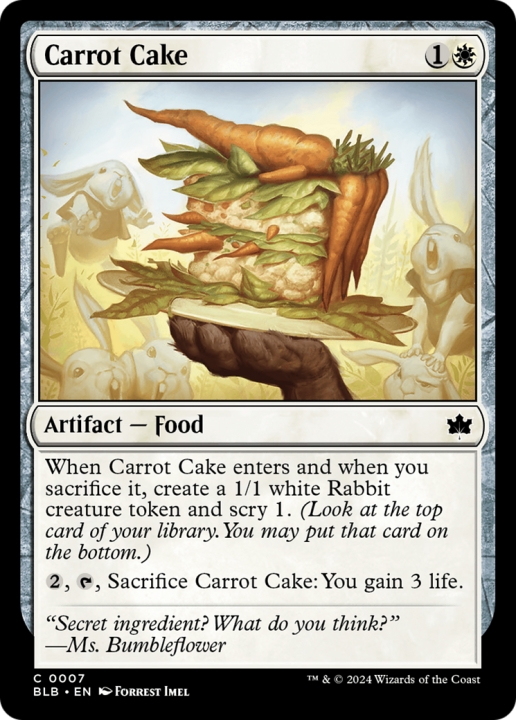 Carrot Cake in the group Magic the Gathering / Sets / Bloomburrow at Proxyprinters.com (97218)