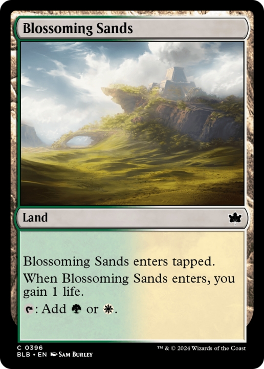 Blossoming Sands in the group Magic the Gathering / Sets / Bloomburrow at Proxyprinters.com (97224)