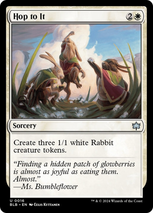 Hop to It in the group Magic the Gathering / Sets / Bloomburrow at Proxyprinters.com (97230)