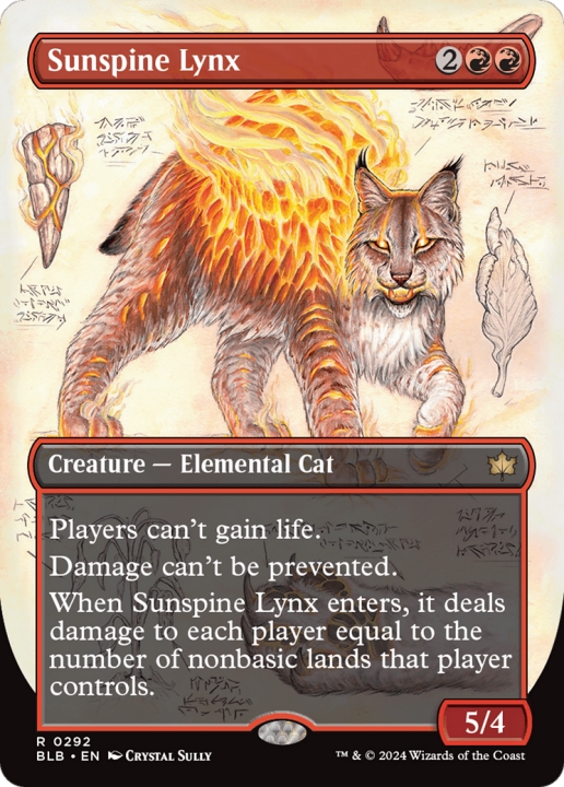 Sunspine Lynx in the group Magic the Gathering / Sets / Bloomburrow at Proxyprinters.com (97242)