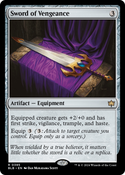 Sword of Vengeance in the group Magic the Gathering / Sets / Bloomburrow at Proxyprinters.com (97245)