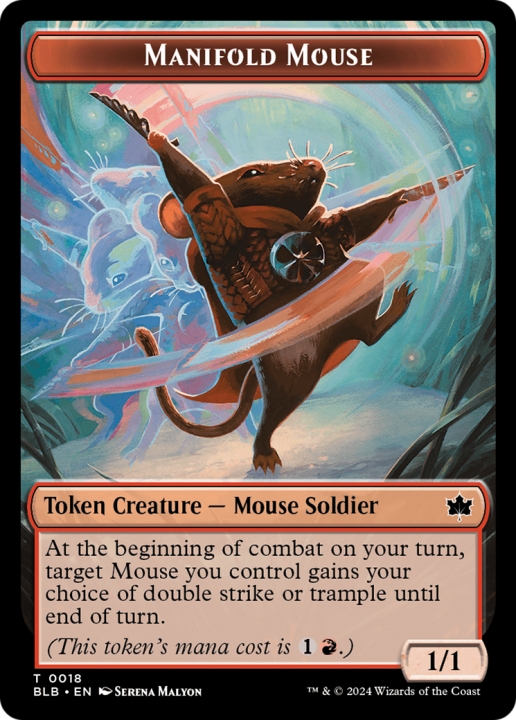 Manifold Mouse in the group Magic the Gathering / Sets / Bloomburrow Tokens at Proxyprinters.com (97260)