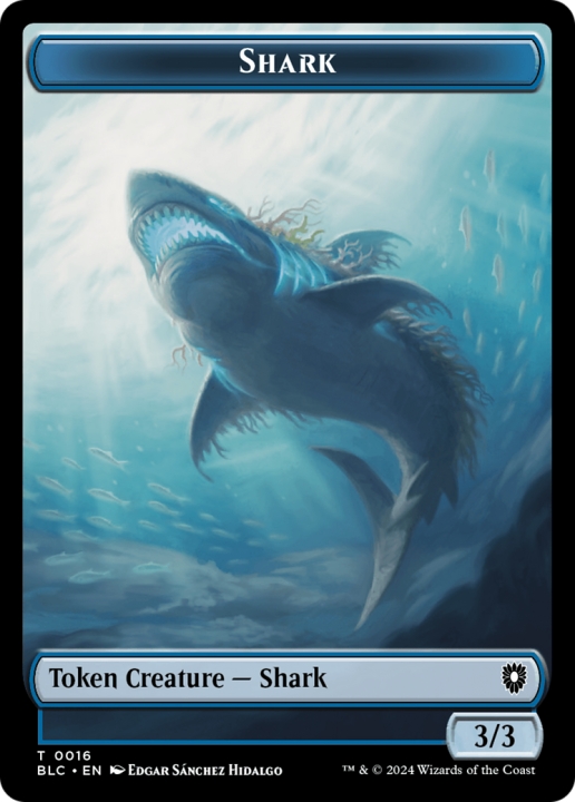 Shark in the group Magic the Gathering / Sets / Bloomburrow Commander Tokens at Proxyprinters.com (97274)