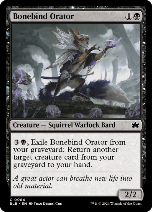 Bonebind Orator in the group Magic the Gathering / Sets / Bloomburrow at Proxyprinters.com (97284)