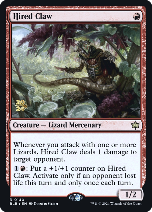 Hired Claw in the group Magic the Gathering / Sets / Bloomburrow Promos at Proxyprinters.com (97286)