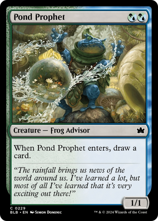 Pond Prophet in the group Magic the Gathering / Sets / Bloomburrow at Proxyprinters.com (97288)