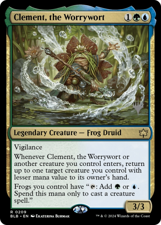 Clement, the Worrywort in the group Magic the Gathering / Sets / Bloomburrow Promos at Proxyprinters.com (97299)