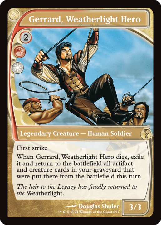 Gerrard, Weatherlight Hero in the group Magic the Gathering / Types / Colors / Multicolors / R, W at Proxyprinters.com (97304)