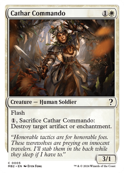 Cathar Commando in the group Magic the Gathering / Sets / Mystery Booster 2 at Proxyprinters.com (97306)