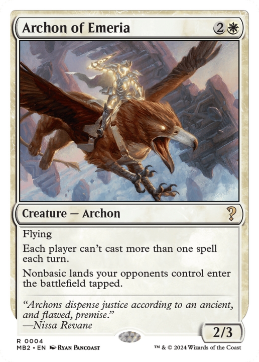 Archon of Emeria in the group Magic the Gathering / Sets / Mystery Booster 2 at Proxyprinters.com (97347)