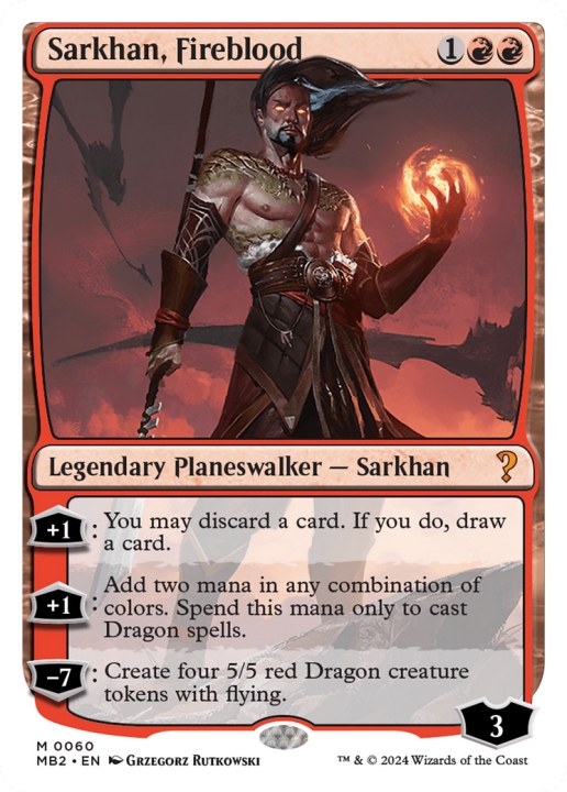 Sarkhan, Fireblood in the group Magic the Gathering / Sets / Mystery Booster 2 at Proxyprinters.com (97383)