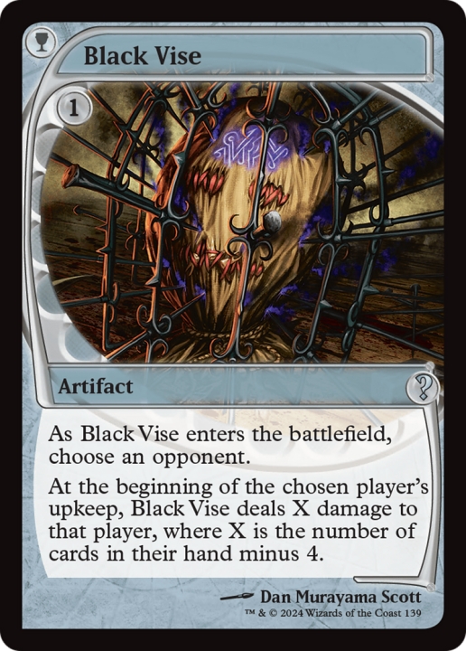 Black Vise in the group Magic the Gathering / Sets / Mystery Booster 2 at Proxyprinters.com (97407)