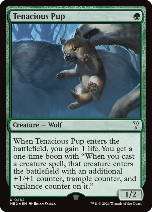 Tenacious Pup in the group Magic the Gathering / Sets / Mystery Booster 2 at Proxyprinters.com (97415)