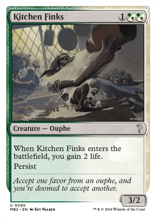 Kitchen Finks in the group Magic the Gathering / Types / Colors / Multicolors / G, W at Proxyprinters.com (97453)