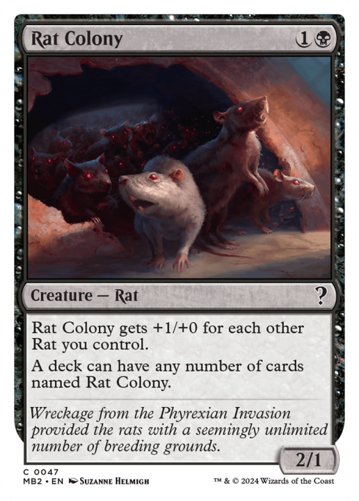 Rat Colony in the group Magic the Gathering / Sets / Mystery Booster 2 at Proxyprinters.com (97484)