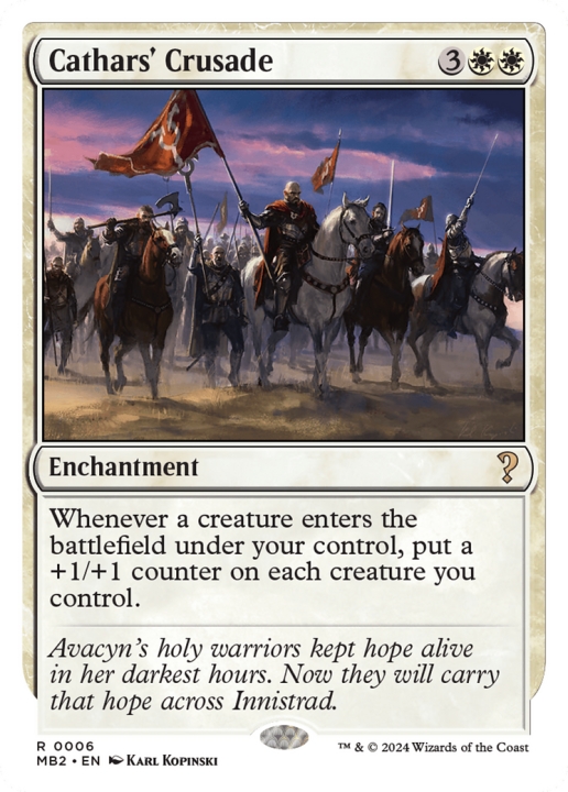 Cathars' Crusade in the group Magic the Gathering / Sets / Mystery Booster 2 at Proxyprinters.com (97560)