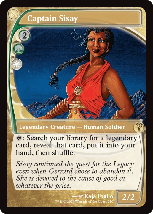 Captain Sisay in the group Magic the Gathering / Types / Colors / Multicolors / G, W at Proxyprinters.com (97587)