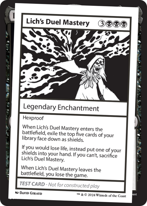 Lich's Duel Mastery in the group Magic the Gathering / Sets / Mystery Booster 2 at Proxyprinters.com (97590)