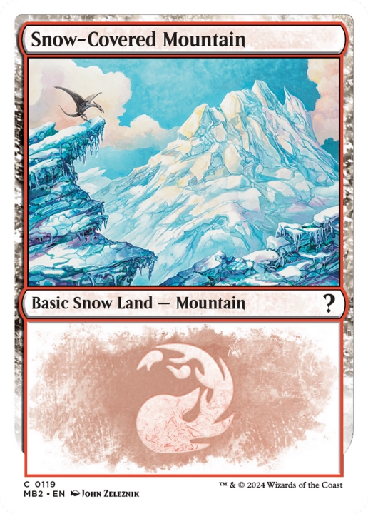 Snow-Covered Mountain in the group Magic the Gathering / Sets / Mystery Booster 2 at Proxyprinters.com (97593)