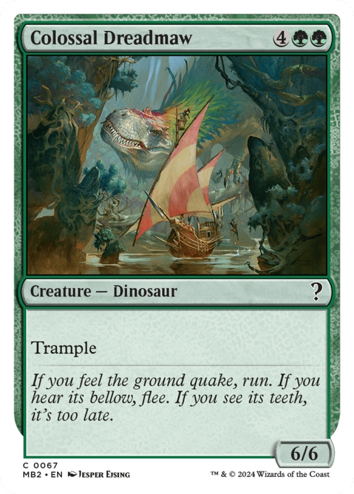 Colossal Dreadmaw in the group Magic the Gathering / Sets / Mystery Booster 2 at Proxyprinters.com (97634)