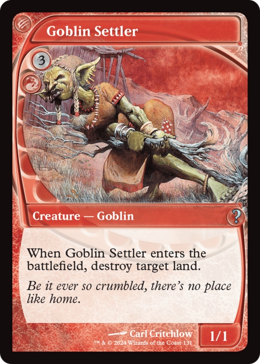 Goblin Settler in the group Magic the Gathering / Sets / Mystery Booster 2 at Proxyprinters.com (97677)