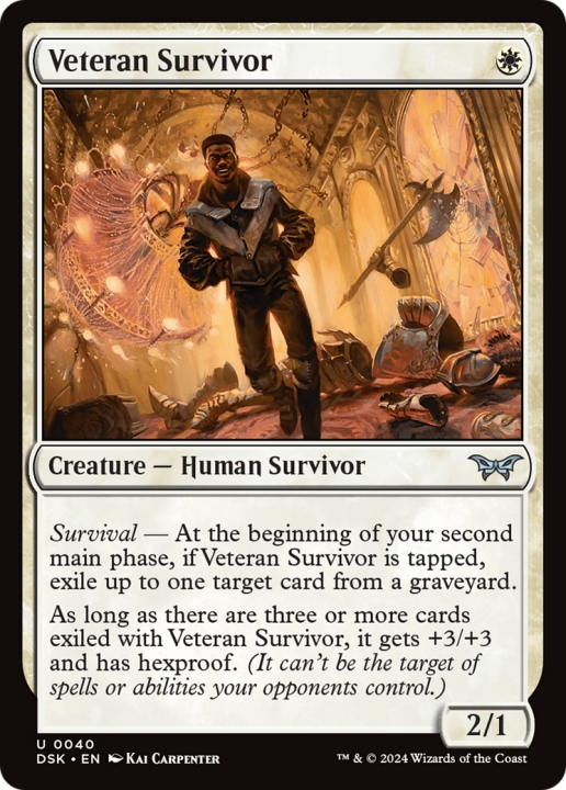 Veteran Survivor in the group Magic the Gathering / Sets / Duskmourn: House of Horror at Proxyprinters.com (97694)