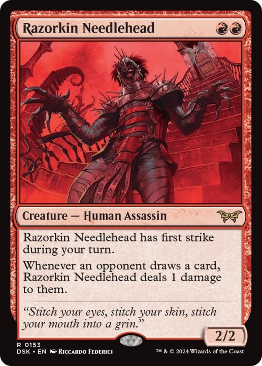 Razorkin Needlehead in the group Magic the Gathering / Sets / Duskmourn: House of Horror at Proxyprinters.com (97707)