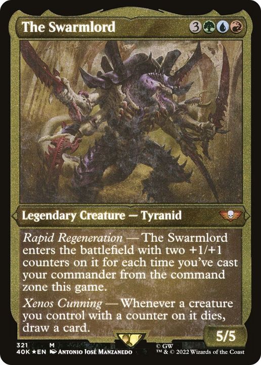 The Swarmlord in the group Magic the Gathering / Types / Colors / Multicolors / G, R, U at Proxyprinters.com (9838)