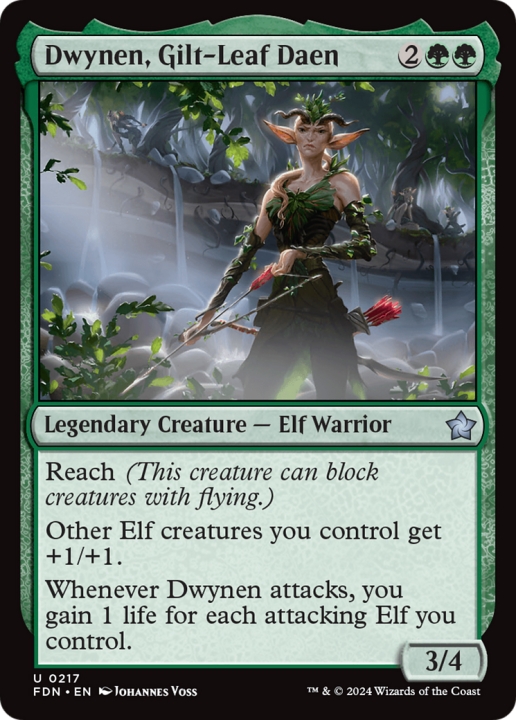 Dwynen, Gilt-Leaf Daen in the group Magic the Gathering / Types / Creatures / Warrior at Proxyprinters.com (99133)