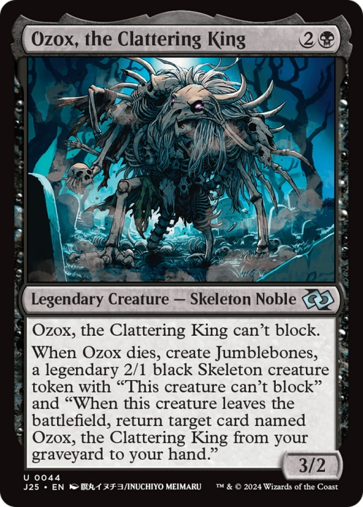 Ozox, the Clattering King in the group Magic the Gathering / Types / Colors / Black at Proxyprinters.com (99140)