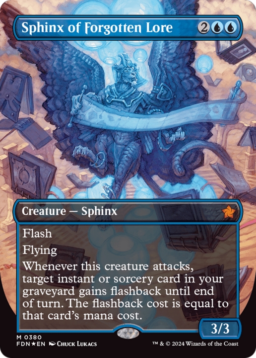 Sphinx of Forgotten Lore in the group Magic the Gathering / Types / Colors / Blue at Proxyprinters.com (99156)