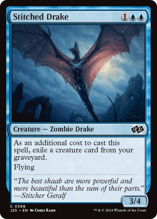 Stitched Drake in the group Magic the Gathering / Types / Colors / Blue at Proxyprinters.com (99189)