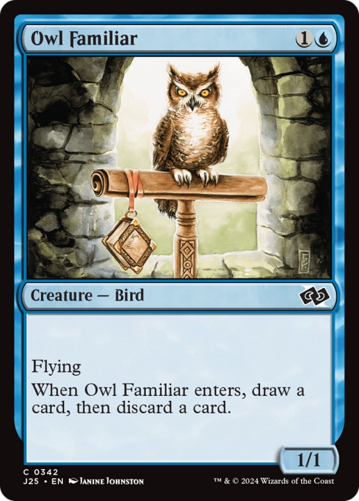 Owl Familiar in the group Magic the Gathering / Types / Colors / Blue at Proxyprinters.com (99245)