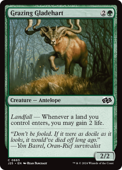 Grazing Gladehart in the group Magic the Gathering / Types / Colors / Green at Proxyprinters.com (99261)